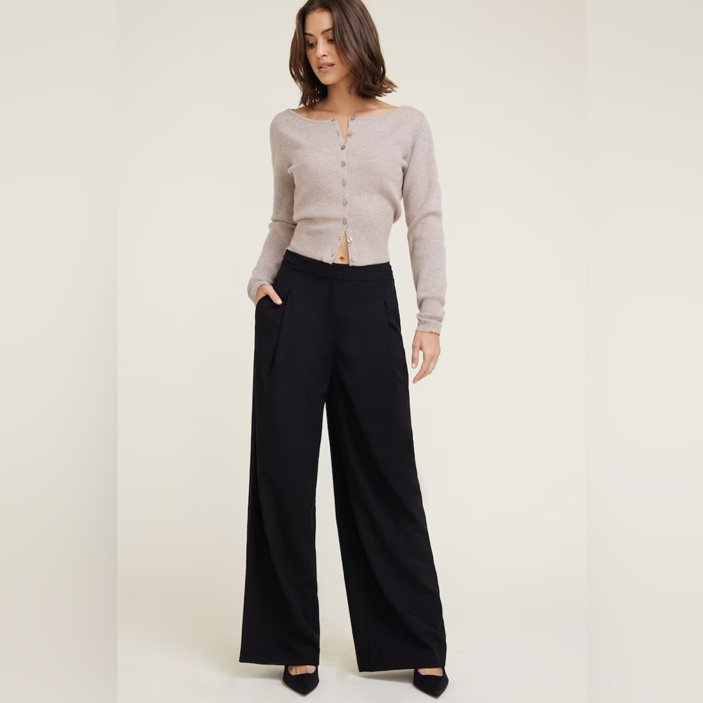 Dynamite Black Wide-Leg Women's Pants